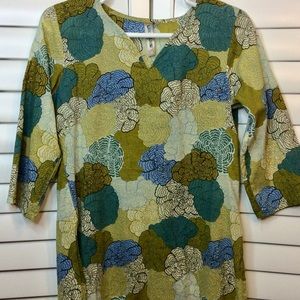 🚫Sold🚫Vivante Cotton Floral Tunic Pullover